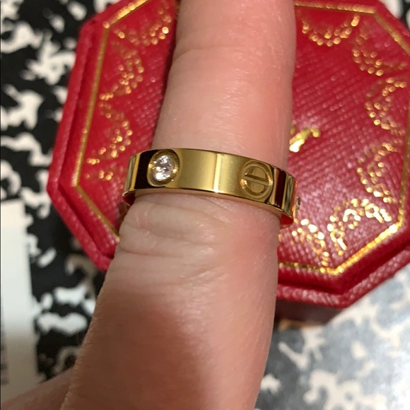 Gold Plated Love Ring - Picture 4 of 4